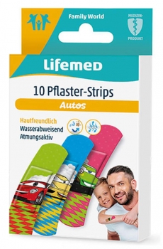 10 x Kinderpflaster Autos